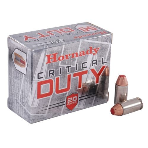 Hornady Critical Duty .40 S&W 175 Grain FlexLock Defensive Ammo 20 Round Box Hornady Critical Duty .40 S&W 175 Grain FlexLock Defensive Ammo 20 Round Box