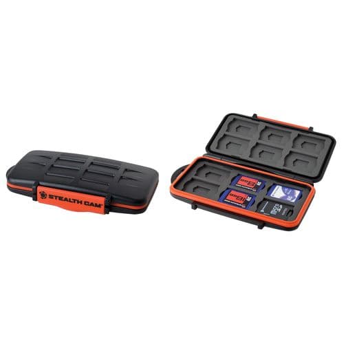 Stealth Cam STCMCSC SD Card Case  Stores up to 24 SD Cards Polycarbonate Stealth Cam STCMCSC SD Card Case  Stores up to 24 SD Cards Polycarbonate