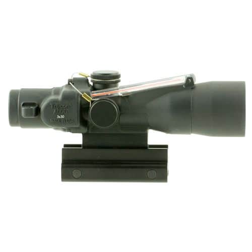 Trijicon 400132 ACOG 3x 30mm Obj 19.3 ft @ 100 yds FOV Black Finish Dual Illuminated Crosshair 223 69 Grain Ballistic Red Trijicon 400132 ACOG 3x 30mm Obj 19.3 ft @ 100 yds FOV Black Finish Dual Illuminated Crosshair 223 69 Grain Ballistic Red