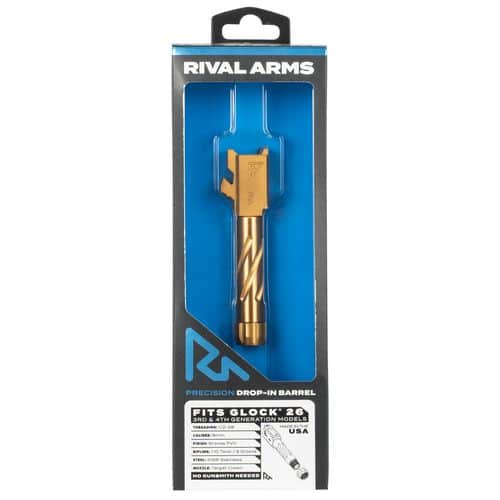 Rival Arms RA20G602C Threaded V1 compatible with Glock 26 Gen3-4 Bronze PVD Rival Arms RA20G602C Threaded V1 compatible with Glock 26 Gen3-4 Bronze PVD