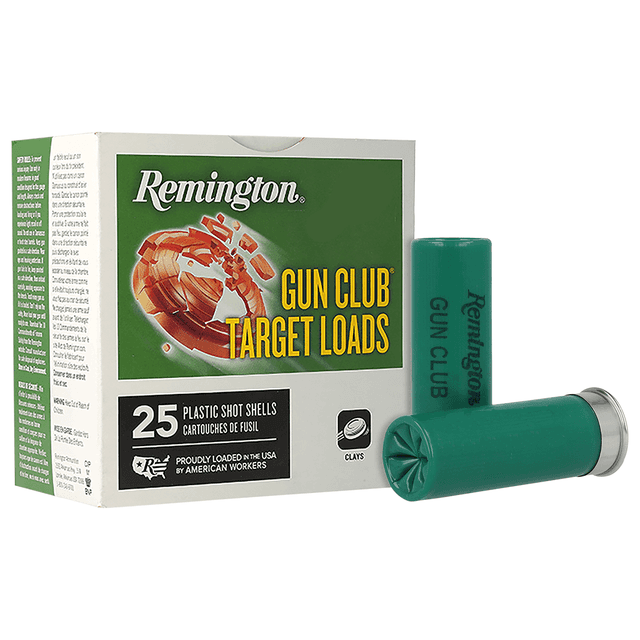 Remington Ammunition 20244 Gun Club 12 Gauge 2.75" 1 1/8 oz 7.5 Shot 25 Per Box Remington Ammunition 20244 Gun Club 12 Gauge 2.75" 1 1/8 oz 7.5 Shot 25 Per Box