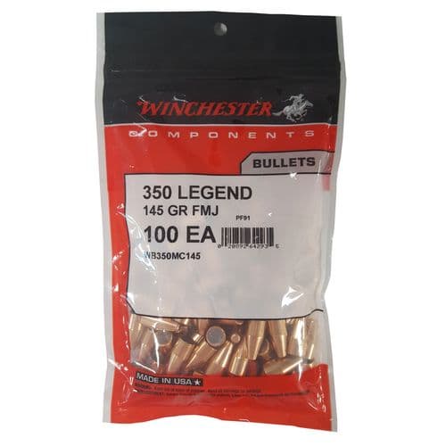 Winchester Ammo WB350MC145 Centerfire Rifle 350 Legend 145 GR Full Metal Jacket 100 Box/20 Boxes Per Case Winchester Ammo WB350MC145 Centerfire Rifle 350 Legend 145 GR Full Metal Jacket 100 Box/20 Boxes Per Case
