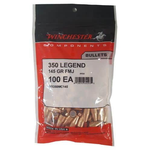 Winchester Ammo WB350MC145 Centerfire Rifle 350 Legend 145 GR Full Metal Jacket 100 Box/20 Boxes Per Case Winchester Ammo WB350MC145 Centerfire Rifle 350 Legend 145 GR Full Metal Jacket 100 Box/20 Boxes Per Case