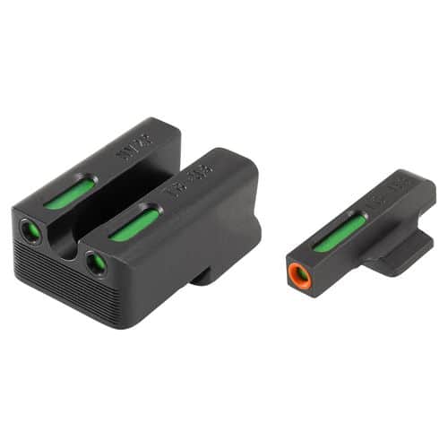 Truglo TG13NV4PC Brite-Site TFX Pro Day/Night Sights 1911 with Novak 270-500 Tritium/Fiber Optic Green w/Orange Outline Front U-Notch Green Rear Black Truglo TG13NV4PC Brite-Site TFX Pro Day/Night Sights 1911 with Novak 270-500 Tritium/Fiber Optic Green w/Orange Outline Front U-Notch Green Rear Black