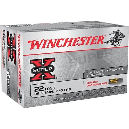 Winchester Ammo X22LRCBMA Super-X 22 LR 29 gr CB Match Lead Nose Round 50 Bx/ 60 Cs Winchester Ammo X22LRCBMA Super-X 22 LR 29 gr CB Match Lead Nose Round 50 Bx/ 60 Cs
