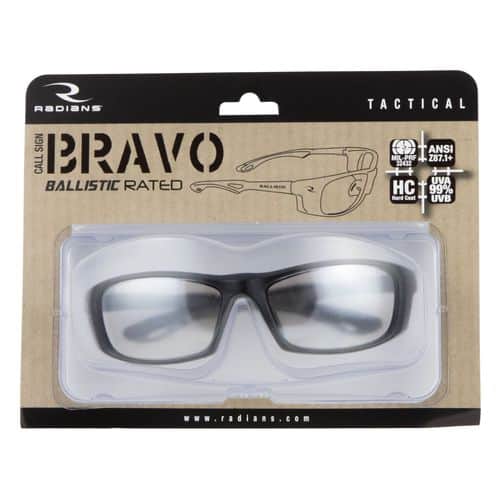 Radians CSB1009BX Bravo Glasses Eye Protection Black Frame Ice Polycarbonate Lens 1 Pair Radians CSB1009BX Bravo Glasses Eye Protection Black Frame Ice Polycarbonate Lens 1 Pair