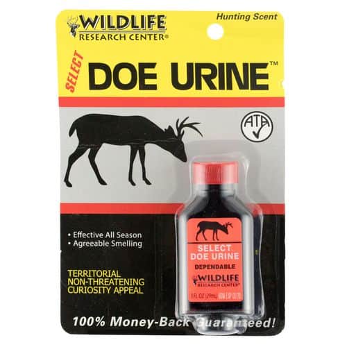 Wildlife Research 410 Select
Attractant/Cover Scent Doe Urine 1 oz Wildlife Research 410 Select
Attractant/Cover Scent Doe Urine 1 oz
