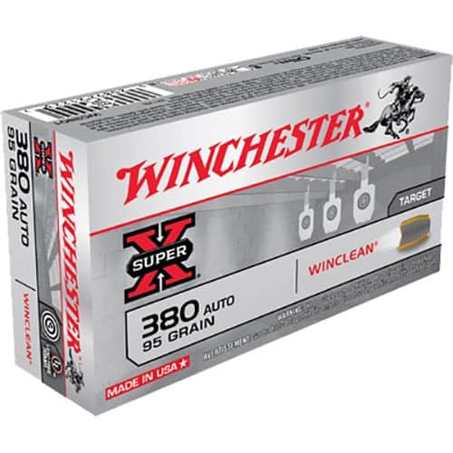 Winchester Ammo WC3801 Super-X 380 ACP 95 gr Brass Enclosed Base 50 Bx/ 10 Cs Winchester Ammo WC3801 Super-X 380 ACP 95 gr Brass Enclosed Base 50 Bx/ 10 Cs