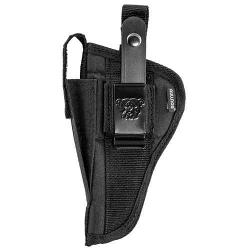 Bulldog FSN34 Extreme OWB Black Nylon Belt Loop/Clip Fits Ruger Mark-Style Auto Fits 4-5" Barrel Ambidextrous Bulldog FSN34 Extreme OWB Black Nylon Belt Loop/Clip Fits Ruger Mark-Style Auto Fits 4-5" Barrel Ambidextrous