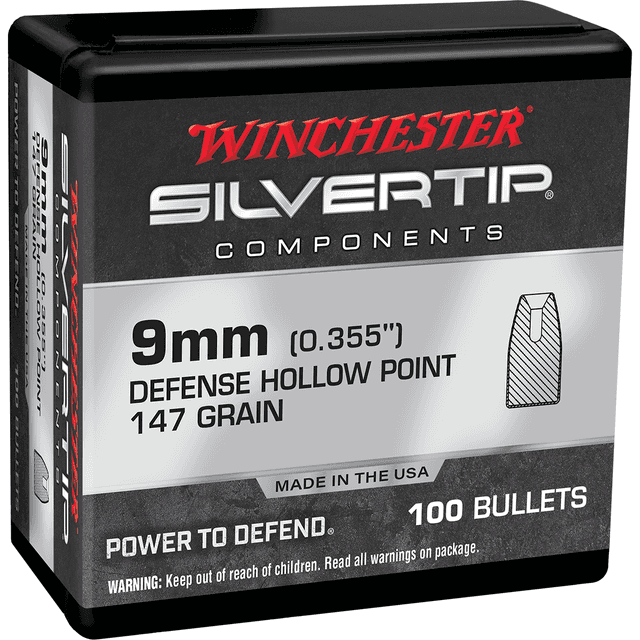 Winchester Ammo WB9ST147 Centerfire Handgun9mm .355 147 GR Silvertip Hollow Point 100 Box Winchester Ammo WB9ST147 Centerfire Handgun9mm .355 147 GR Silvertip Hollow Point 100 Box