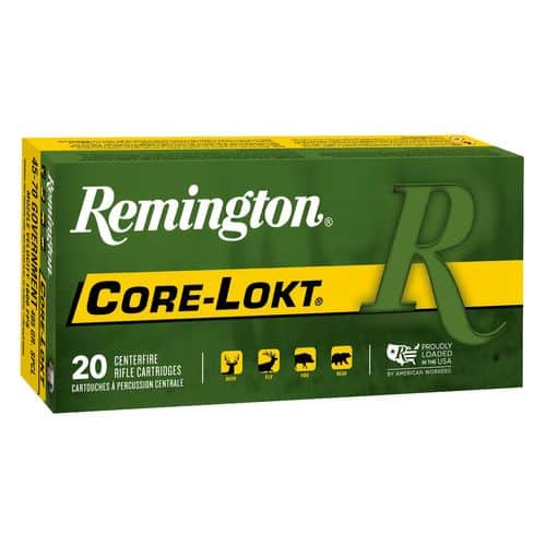 Remington Ammunition R4570G1 Core-Lokt 45-70 Gov 405 gr Core-Lokt Soft Point 20 Bx/ 10 Cs Remington Ammunition R4570G1 Core-Lokt 45-70 Gov 405 gr Core-Lokt Soft Point 20 Bx/ 10 Cs