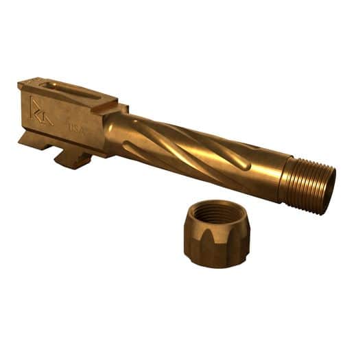RIVAL ARMS RA20G302C Threaded Compatible with Glock 43 416 Stainless Steel Bronze PVD RIVAL ARMS RA20G302C Threaded Compatible with Glock 43 416 Stainless Steel Bronze PVD
