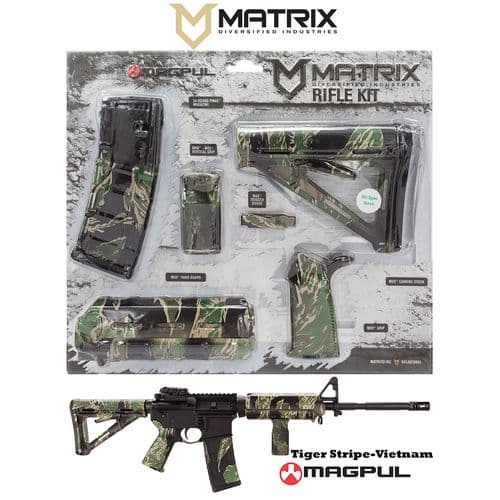 MDI MAGMIL04-TS Vietnam Tiger Stripe Magpul MOE Kit Poly AR-15 MDI MAGMIL04-TS Vietnam Tiger Stripe Magpul MOE Kit Poly AR-15