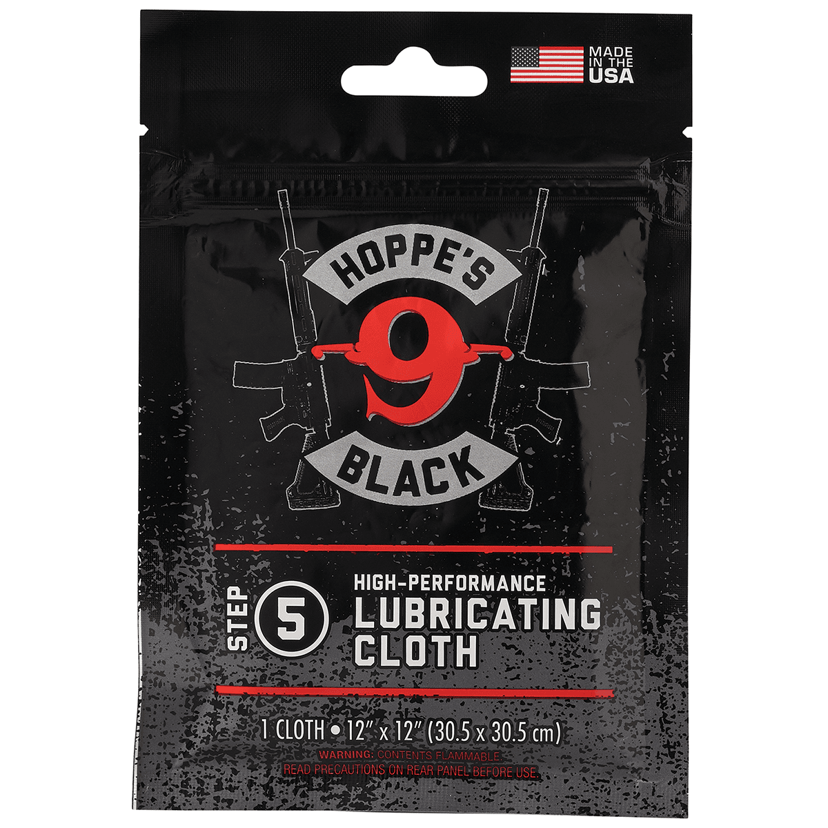 Hoppe's Black Lube Cloth Treated w/ Hoppe's Black Oil 11" x 14" Resealable Bag Hoppe's Black Lube Cloth Treated w/ Hoppe's Black Oil 11" x 14" Resealable Bag
