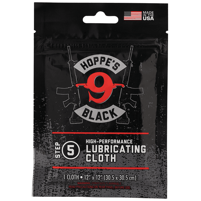 Hoppe's Black Lube Cloth Treated w/ Hoppe's Black Oil 11" x 14" Resealable Bag Hoppe's Black Lube Cloth Treated w/ Hoppe's Black Oil 11" x 14" Resealable Bag