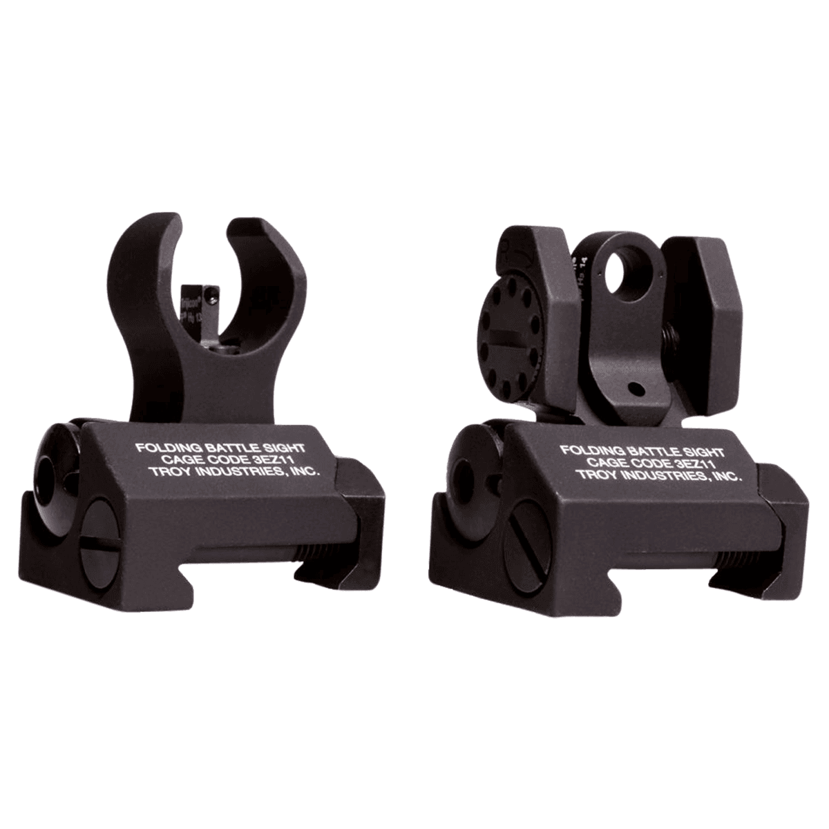 Troy Ind Micro BattleSight Set HK Front & Round Rear Black for AR-15 Troy Ind Micro BattleSight Set HK Front & Round Rear Black for AR-15