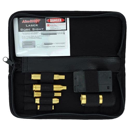 Aimshot KTMASTER KT Master Rifle Bore Sight Kit Green Laser Boresighter Arbor Multiple Chamber Brass Aimshot KTMASTER KT Master Rifle Bore Sight Kit Green Laser Boresighter Arbor Multiple Chamber Brass