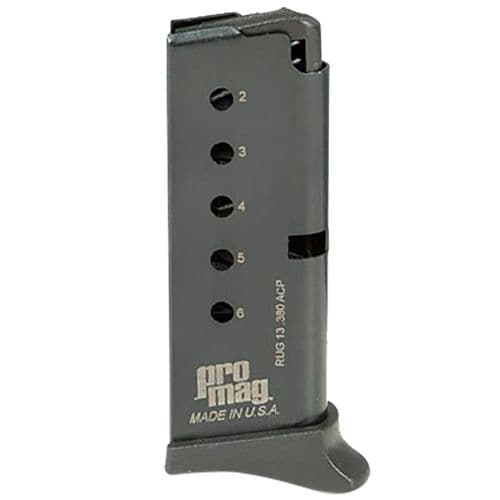 ProMag RUG13 Ruger 380 ACP LCP 6rd Blued Detachable ProMag RUG13 Ruger 380 ACP LCP 6rd Blued Detachable
