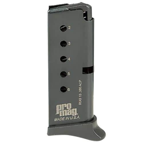 ProMag RUG13 Ruger 380 ACP LCP 6rd Blued Detachable ProMag RUG13 Ruger 380 ACP LCP 6rd Blued Detachable