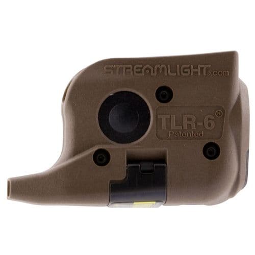 Streamlight 69278 TLR-6 Laser/Light Combo White LED 100 Lumens CR-1/3N Battery Flat Dark Earth Polymer fits Glock 42/43 Streamlight 69278 TLR-6 Laser/Light Combo White LED 100 Lumens CR-1/3N Battery Flat Dark Earth Polymer fits Glock 42/43