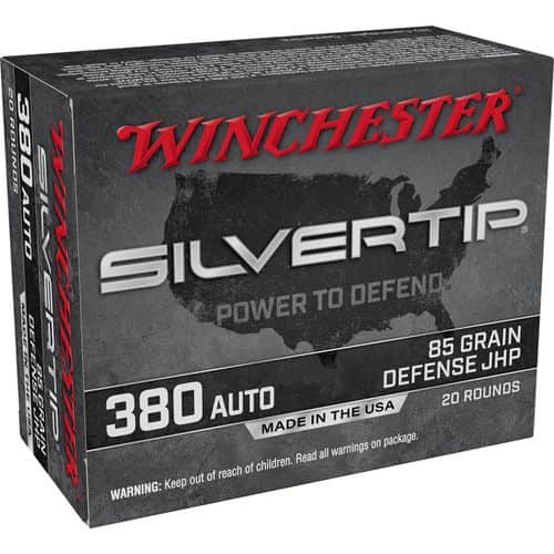 Winchester Ammo W380ST Super-X 380 ACP 85 gr Silvertip Hollow Point 20 Bx/ 10 Cs Winchester Ammo W380ST Super-X 380 ACP 85 gr Silvertip Hollow Point 20 Bx/ 10 Cs