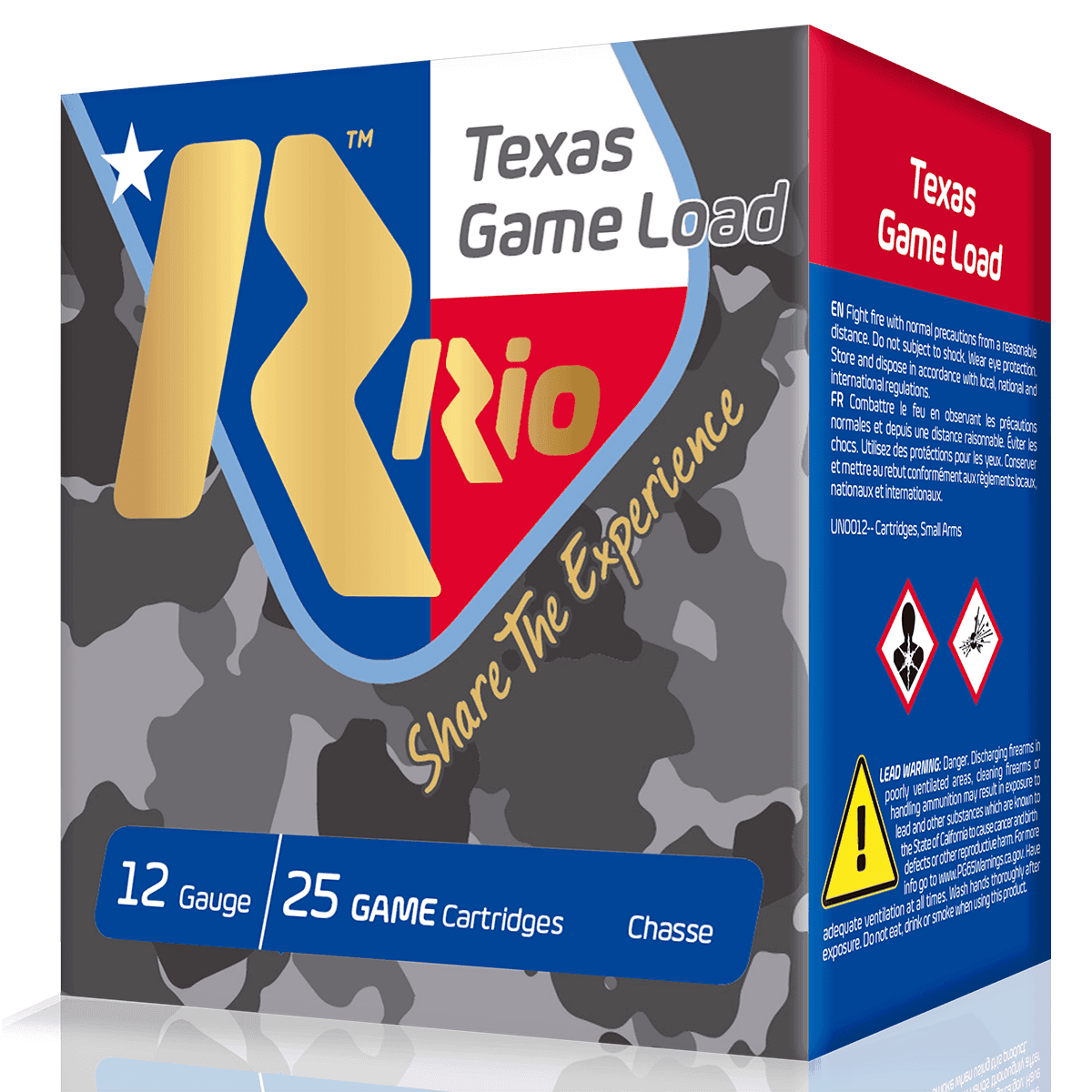 Rio Texas Game Load High Velocity 12 Gauge 2.75", 1 1/4 oz, 6 Shot Rio Texas Game Load High Velocity 12 Gauge 2.75", 1 1/4 oz, 6 Shot
