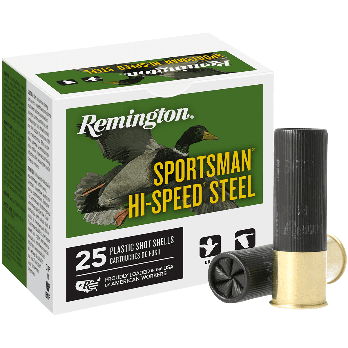 Remington Ammunition 20989 Sportsman Hi-Speed Steel 12 Gauge 3" 1 1/4 oz 2 Shot 25 Per Box Remington Ammunition 20989 Sportsman Hi-Speed Steel 12 Gauge 3" 1 1/4 oz 2 Shot 25 Per Box