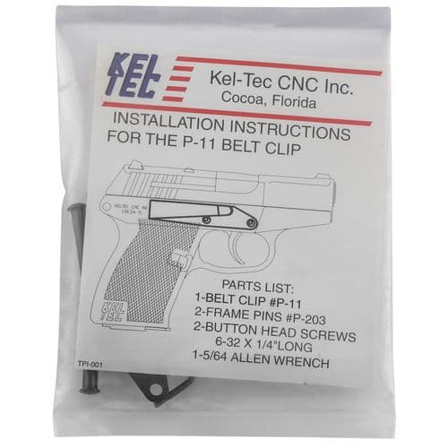Kel-Tec P380 P-11 Belt Clip Steel Blued Kel-Tec P380 P-11 Belt Clip Steel Blued