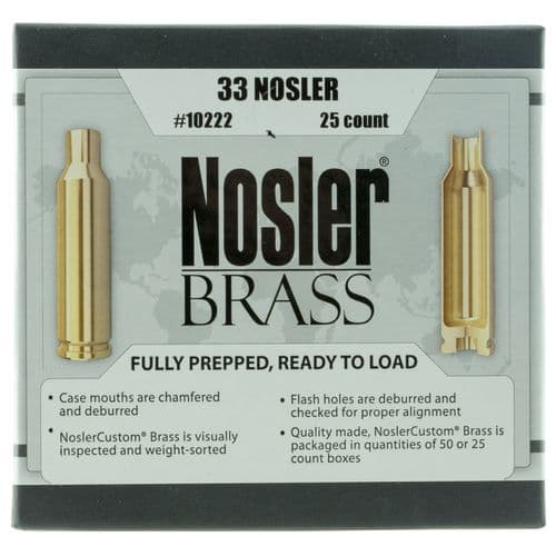 Nosler 10222
Rifle 33 Nosler Brass 25 Per Box Nosler 10222
Rifle 33 Nosler Brass 25 Per Box