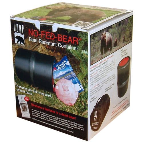 UDAP BRC No-Fed-Bear Food Container Bear Resistant Black/Red UDAP BRC No-Fed-Bear Food Container Bear Resistant Black/Red