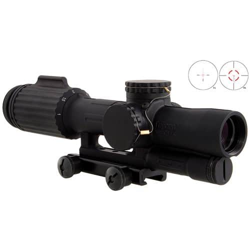 Trijicon 1600004 VCOG 1-6x 24mm Obj 95-15.9 ft @ 100 yds FOV Black Segmented Circle/Crosshair Red Trijicon 1600004 VCOG 1-6x 24mm Obj 95-15.9 ft @ 100 yds FOV Black Segmented Circle/Crosshair Red