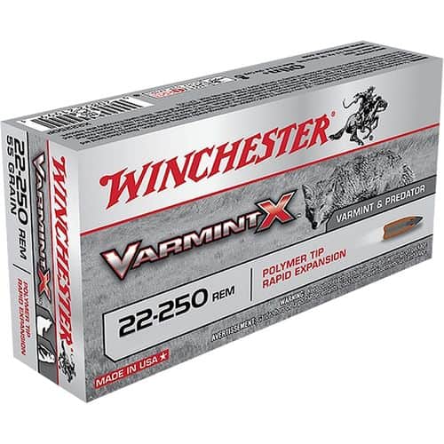 Winchester Ammo Varmint X 22-250 Rem 38 gr Lead Free Polymer Tip Rapid Expansion - X22250PLF Winchester Ammo Varmint X 22-250 Rem 38 gr Lead Free Polymer Tip Rapid Expansion - X22250PLF
