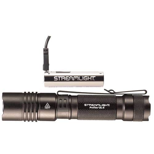 Streamlight 88082 ProTac 2L-X USB 500/40 Lumens C4 LED Aluminum Black Anodized CR18650 with USB Charge Cord Streamlight 88082 ProTac 2L-X USB 500/40 Lumens C4 LED Aluminum Black Anodized CR18650 with USB Charge Cord