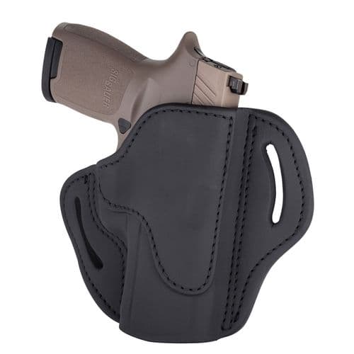 1791 Gunleather BH24SSBLR BH2.4S OWB Open Top 2.4 Stealth Black Leather Belt Slide Fits FN 509/Springfield XD-M/HK VP9SK 1791 Gunleather BH24SSBLR BH2.4S OWB Open Top 2.4 Stealth Black Leather Belt Slide Fits FN 509/Springfield XD-M/HK VP9SK