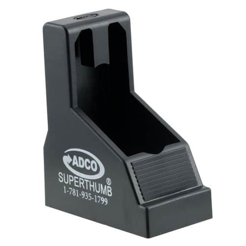 ADCO ST1 Super Thumb Mag Loader Double Stack 9mm Luger/40 S&W Black ADCO ST1 Super Thumb Mag Loader Double Stack 9mm Luger/40 S&W Black