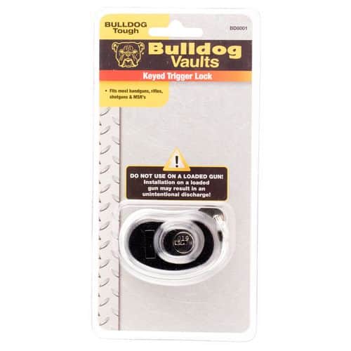 Bulldog BD8001 Trigger Lock Open With Key Black Metal Firearm Fit- Handgun/Rifle/Shotgun Bulldog BD8001 Trigger Lock Open With Key Black Metal Firearm Fit- Handgun/Rifle/Shotgun