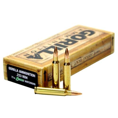 Gorilla GA22377SMK Gorilla Match 223 Rem 77 gr Sierra MatchKing 20 Bx/ 10 Cs Gorilla GA22377SMK Gorilla Match 223 Rem 77 gr Sierra MatchKing 20 Bx/ 10 Cs