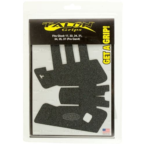 Talon Grips 103G Adhesive Grip Granulate Compatible with Glock 17/22/24/31/34/35/37 Gen3 Aggressive Textured Rubber Black Talon Grips 103G Adhesive Grip Granulate Compatible with Glock 17/22/24/31/34/35/37 Gen3 Aggressive Textured Rubber Black