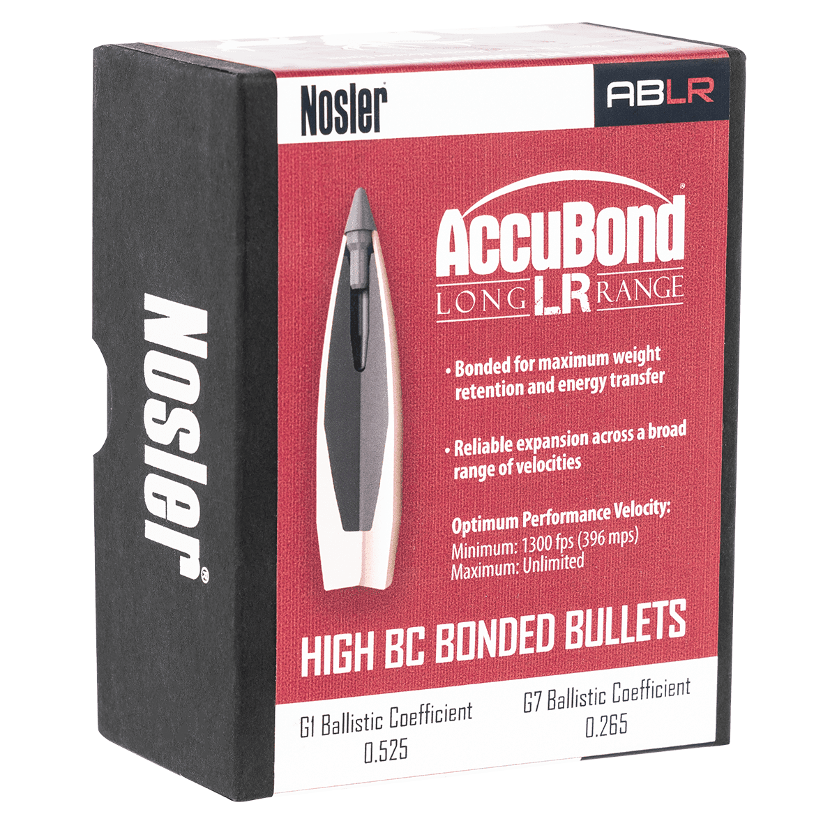 Nosler 58455 AccuBond Long Range 30 Caliber .308 168 GR Spitzer Point 100 Box Nosler 58455 AccuBond Long Range 30 Caliber .308 168 GR Spitzer Point 100 Box