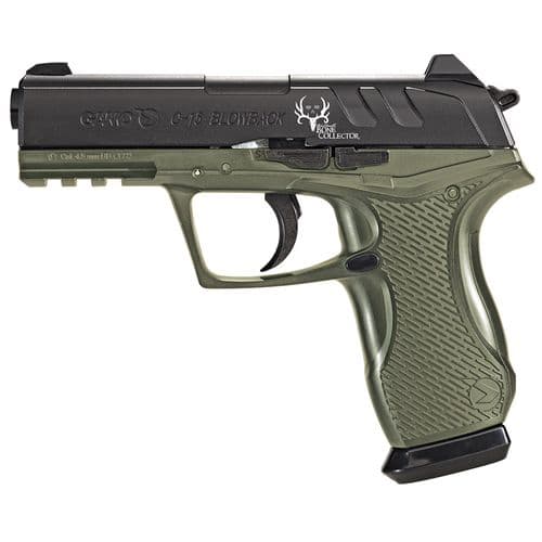 Gamo C-15 Bone Collector  Single/Double CO2 .177 Pellet/BB 16 rd OD Green Frame Black Slide Gamo C-15 Bone Collector  Single/Double CO2 .177 Pellet/BB 16 rd OD Green Frame Black Slide