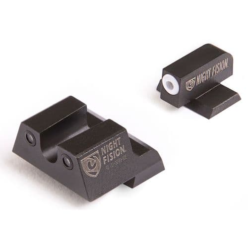Night Fision CNK027007WGZ Night Sight Set Square Front/U-Notch Rear Century Canik TP9SF/TP9SF Elite/TP9SA Green Tritium w/White Outline Black Night Fision CNK027007WGZ Night Sight Set Square Front/U-Notch Rear Century Canik TP9SF/TP9SF Elite/TP9SA Green Tritium w/White Outline Black