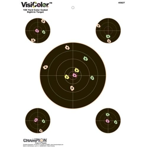 VisiColor Sight-In with four extra bulls 10-pack VisiColor Sight-In with four extra bulls 10-pack