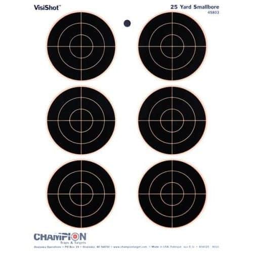 Champion Visishot 6 3" Bullseyes Target 10 Pack Champion Visishot 6 3" Bullseyes Target 10 Pack