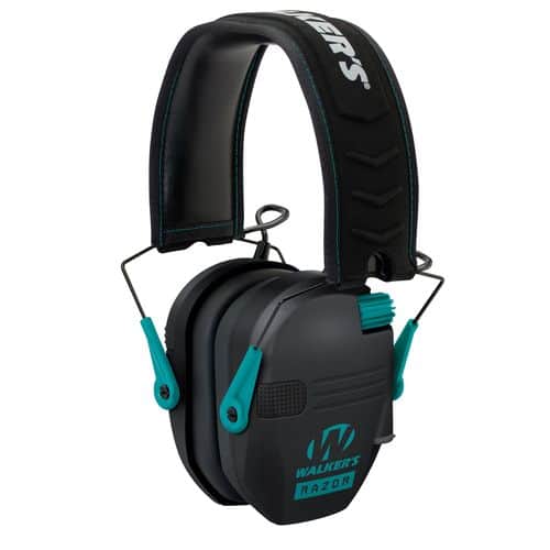 Walkers GWPRSEMTL Razor Slim Electronic Earmuff 23 dB Teal/Black Walkers GWPRSEMTL Razor Slim Electronic Earmuff 23 dB Teal/Black
