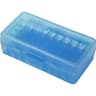 MTM Case-Gard P-50 Handgun Ammo Box fits .380-9mm - 50 Rounds - Clear Blue MTM Case-Gard P-50 Handgun Ammo Box fits .380-9mm - 50 Rounds - Clear Blue