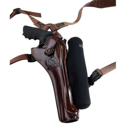 Galco KH172H Kodiak Hunter Chest Holster Havana Brown Leather Shoulder/Torso Strap Fits S&W X Frame 8.375" Right Hand Galco KH172H Kodiak Hunter Chest Holster Havana Brown Leather Shoulder/Torso Strap Fits S&W X Frame 8.375" Right Hand