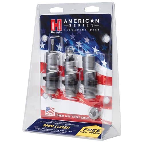 Hornady 486515 American 3-Die Set 9mm Luger Hornady 486515 American 3-Die Set 9mm Luger