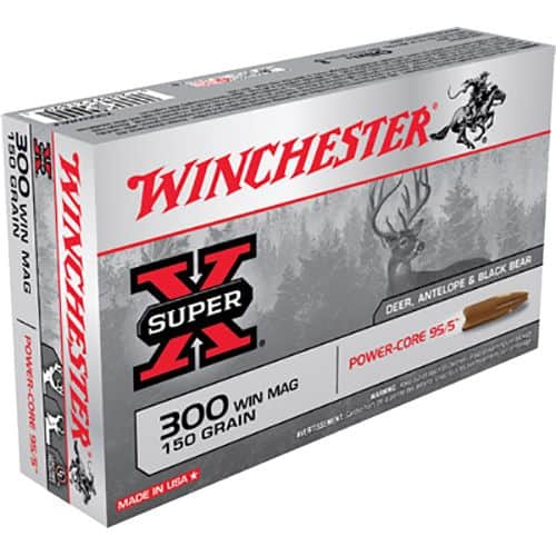Winchester Ammo X300WMLF Super-X 300 Win Mag 150 gr Power-Core 95/5 20 Bx/ 10 Cs Winchester Ammo X300WMLF Super-X 300 Win Mag 150 gr Power-Core 95/5 20 Bx/ 10 Cs