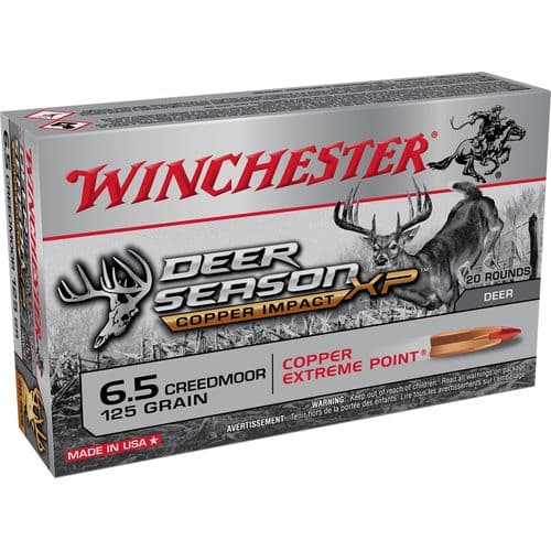 Winchester Ammo X65DSLF Deer Season XP Copper Impact 6.5 Creedmoor 125 gr Extreme Point 20 Bx/ 10 Cs Winchester Ammo X65DSLF Deer Season XP Copper Impact 6.5 Creedmoor 125 gr Extreme Point 20 Bx/ 10 Cs