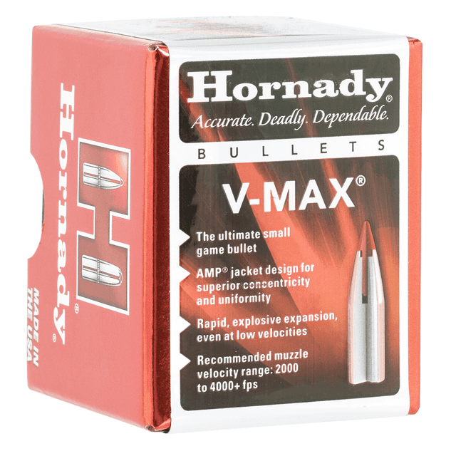 Hornady 21710 V-Max 17 Cal .172 20 gr V Max 100 Per Box Hornady 21710 V-Max 17 Cal .172 20 gr V Max 100 Per Box